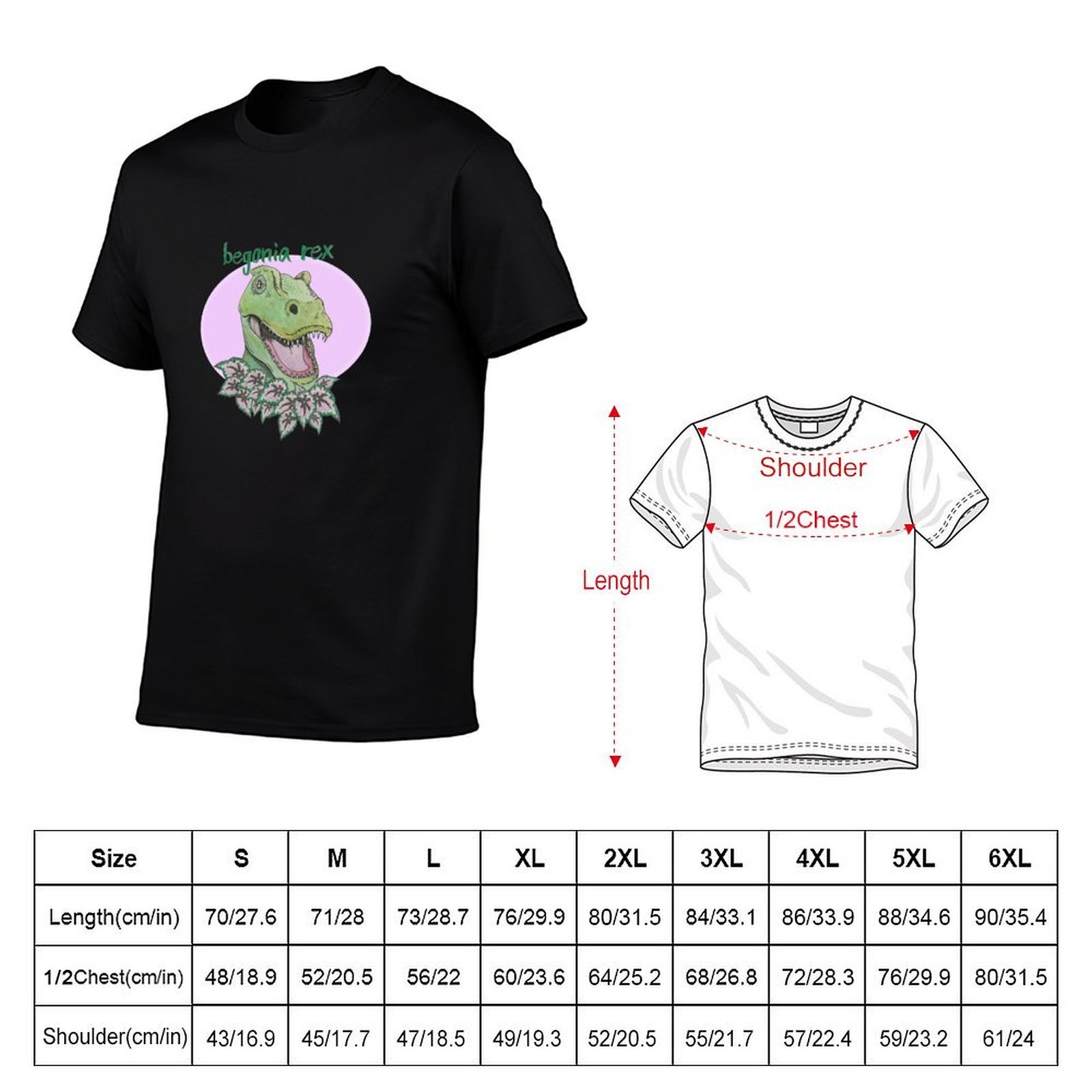 เสื้อยืดลายทีเร็กซ์เบโกเนีย (ส - Begonia Rex บทวิจารณ์และราคา